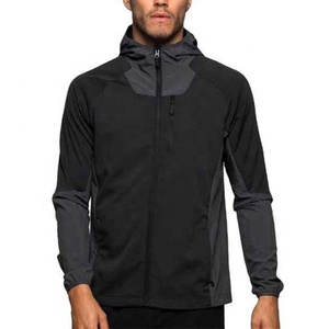 Chaqueta Cortavientos con Capucha para Hombre, Impermeable, Resistente al Viento, Transpirable, con Cierre Completo, para Entrenamiento al Aire Libre - Product Image 1
