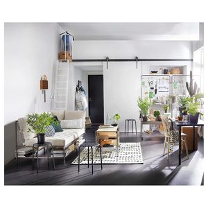 Taburete Moderno de Metal Negro con Asiento Redondo Perforado para Cocina, Baño, Ducha, Jardín, Taller, Silla de Utilidad - Product Image 3