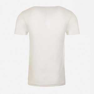 เสื้อยืดคอกลมแขนสั้นผู้ชาย สีพื้น ทรงปกติ สไตล์ลำลอง สีขาว - Product Image 2