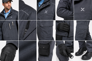 Uniforme d'hôtesse de l'air à manches longues en viscose personnalisé pour hommes |   Fabricant OEM |   Uniforme de technicien d'entretien aéronautique - Product Image 5