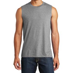 Chaleco deportivo ajustado para hombre, camiseta sin mangas de algodón de secado rápido, transpirable, de talla grande - Product Image 4