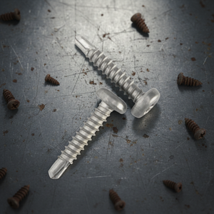 Tornillos Autoperforantes de Cabeza Plana PDC de Acero Inoxidable (304/316/410), Clase 8, Acabado Natural, Métricos y en Pulgadas, con Cabeza Phillips - Product Image 1