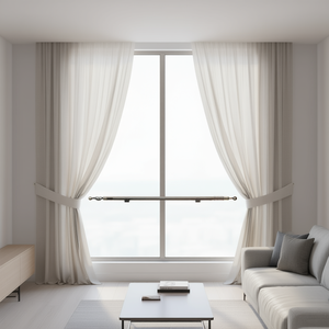 Asta per tende in metallo Mnj 1.2M-2.1M estensibile per tende da finestra - Product Image 3