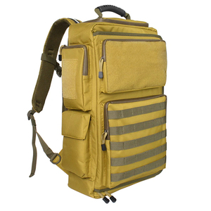 Sac à dos tactique jaune moutarde pour l'extérieur, sac de voyage robuste MOLLE - Product Image 6
