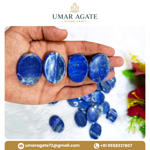 Pierre de méditation en lapis-lazuli naturel poli, pierre de poche, cristal, gemme, cadeau de méditation - Product Image 3