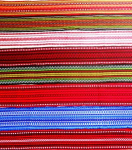 Cinturón Tejido Estilo Boho con Patrón Étnico Folclórico - Product Image 1