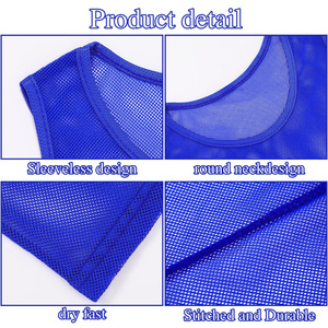 Chaleco de Entrenamiento de Fútbol Estampado de Manga Corta, Transpirable y de Secado Rápido para Hombre y Actividades al Aire Libre Unisex - Product Image 5