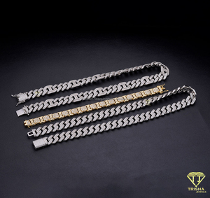 2025 Popular European Fashion Moissanite Diamond Tennis Bracelet 925 Sterling Silver Iced Out Jewelry For <b>Men</b> - Product Image 5
