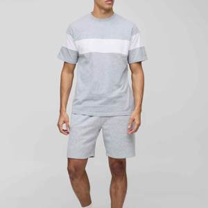 Men Top Selling Custom Short <b>Set</b> 100% Cotton T-Shirts and Shorts for Men Wholesale Cheap Price Summer Wear Cotton Man <b>Twin</b> <b>Sets</b> - Product Image 1