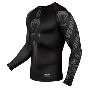 T-shirt de compression à manches longues pour homme, imprimé sur mesure, noir, léger, séchage rapide, extensible dans quatre directions, coupe ajustée, performance, entraînement - Product Image 3