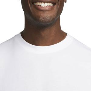 New Arrivals Men's Luxury Quality 100% Cotton Rib O-Neck <b>Blank</b> Drop Shoulder Oversize T-Shirt Street Wear Style - Product Image 4