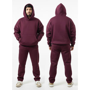 Conjunto de Sudadera con Capucha y Pantalones Acampanados de Tela Gruesa con Lavado Ácido, Estilo Vintage Oversize, Estética de los 90 - Product Image 3