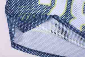 T-shirt en jersey mesh à col rond, coupe ample, imprimé sérigraphié, style streetwear, col côtelé personnalisé, en polyester, pour homme - Product Image 3