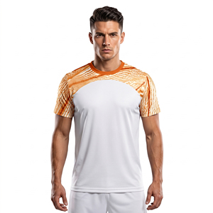 Men's Crew Neck Short Sleeve Printed Breathable Lightweight Volleyball Jerseys Wholesale Premium Polyester Sportswear - Product Image 1