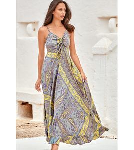 Robe de styliste bohème pour femmes, Sari en soie, élégante, nouvelle collection 2020 - Product Image 1