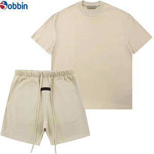 Ensemble T-shirt et short unisexe confortable, imprimé, décontracté, nouvelle collection été, personnalisable, respirant, pour homme - Product Image 1