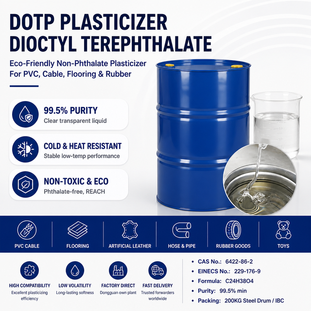 High Quality Plasticizer for PVC Plastic Additive Chemical Raw Material for Flexible PVC Products Industrial Applications