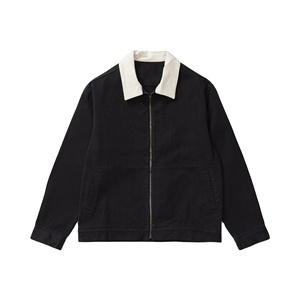 Veste en toile de coton pour homme, style vintage confortable pour le travail décontracté, veste de travail brodée sur mesure - Product Image 1