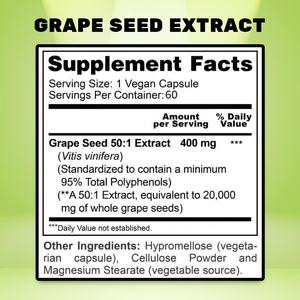 Meelefu Factory Custom <span class=keywords><strong>Grape</strong></span> <span class=keywords><strong>Seed</strong></span> Capsules with Polyphenols Herbal Supplements for Adults | Não-OGM, Suplemento Sem Glúten - Product Image 5