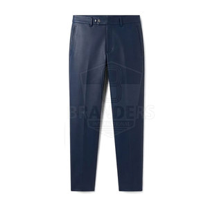 Stylish Two Piece Leather Tracksuit Featuring <b>Zip</b> Front Jacket And Matching <b>Trousers</b> For Casual Outdoor Wear - Product Image 5