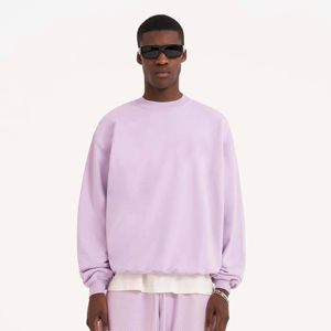 Sudadera de Hombre Personalizada, Color a Elección, Corte Regular, Sólida, Otoñal, Manga Larga, Estilo Casual Urbano, Mezcla de Algodón, Cuello Redondo - Product Image 3