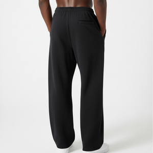 New arrived 2025 Mid weight 100% Cotton Black & white <b>men's</b> pants Custom DTF printed logo Oversized streetwear <b>man</b> trouser - Product Image 6