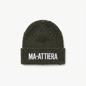 Gorro de Punto Acanalado Verde Oliva Personalizado, Gorro de Invierno Cálido con Puño y Logotipo Bordado - Product Image 1