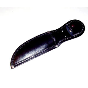 Funda de cuero hecha a mano para cuchillo, funda para cuchillo de exterior, soporte para cuchillo de hoja fija, funda para cuchillo con presilla para cinturón, funda para cuchillo de camping. - Product Image 2