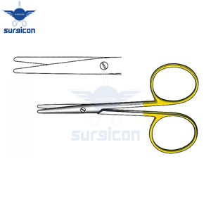 Tijeras para Bebés de 10 cm / 4 Pulgadas, Rectas, con Punta Redonda, de Acero Quirúrgico Dorado, Tijeras de Precisión de Acero Inoxidable de Primera Calidad - Product Image 4