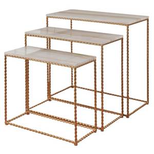Premium Space Saving Iron Console <b>Table</b> with Rock Slab Surface <b>Folding</b> System for Compact Home Furniture - Product Image 4