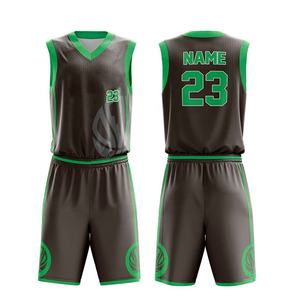 Uniformes de basket-ball personnalisés pour hommes, vente en gros de haute qualité, ensemble de maillots de basket-ball imprimés par sublimation, grandes tailles disponibles en option - Product Image 1
