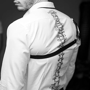 Good Supplier Newest Trendy Men One Shoulder <b>Leather</b> <b>Harness</b> Adjustable Strap Body Accessory With Metal Ring Fashion Accessory - Product Image 2