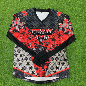 Camisetas de Paintball de Primera Calidad, Ecológicas, 100% Poliéster, Malla Interlock, Manga Larga, Transpirables, Compresión, Sublimación - Product Image 1