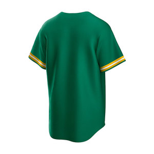 เสื้อเบสบอลแบบซับลิเมชั่นสำหรับผู้ชาย ออกแบบโดย OEM เสื้อเชิ้ตติดกระดุมสำหรับเล่นกีฬา แขนสั้นสำหรับผู้ชายและผู้หญิง - Product Image 3