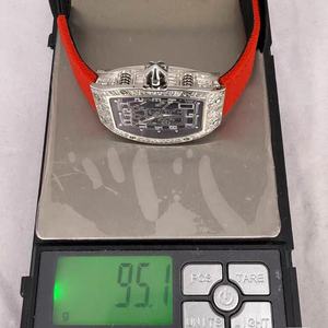 Montre pour homme ultra-fine de haute qualité 67-01, diamant moissanite de luxe, cristal saphir, montre mécanique élégante - Product Image 6