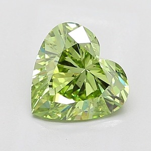 Diamant vert fantaisie de 2,00 carats, forme cœur, pureté VS2, certifié IGI, diamant vert de luxe cultivé en laboratoire - Product Image 1