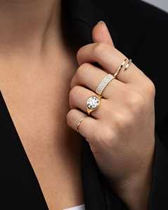 Anillo de Compromiso con Diamante Cultivado en Laboratorio de 3 Quilates, Personalizado, Oro Sólido de 18K, Corte Brillante, Solitario, Certificado IGI, para Mujer - Product Image 4