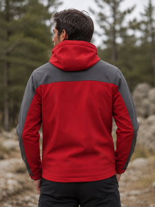 Chaqueta Softshell para Hombre con Capucha, Resistente al Viento y al Agua, para Senderismo y Deportes, OEM ODM Personalizada - Product Image 3