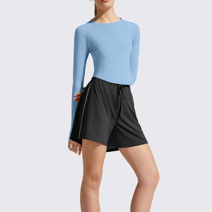 Nuevo conjunto de yoga para mujer, personalizado, transpirable, de color liso, hecho con el mejor material, top deportivo para yoga. - Product Image 4