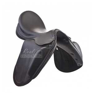 Juego de tachuelas ecuestres de estilo occidental de alta calidad, sillín de doma de cuero de ante genuino para carreras de barriles, sillín inglés importado - Product Image 2