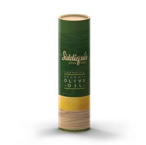 Envases ecológicos de tubos de papel kraft para aceite de oliva con tapas metálicas, caja cilíndrica de cartón, contenedores redondos de papel personalizados para aceite. - Product Image 6