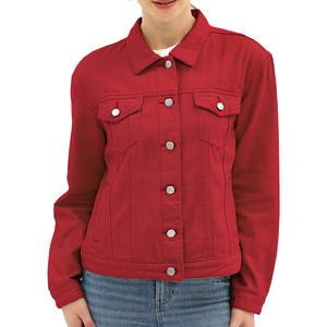 Veste en jean pour femme, toutes les couleurs, nouvelle collection, tendance, tissu durable, confortable, respirante, personnalisable. - Product Image 6
