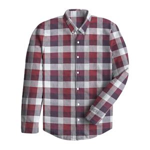 Flanelle chemise à carreaux en gros Logo personnalisé hommes chemises décontractées motif à carreaux flanelle tissu 100% haute qualité pas cher prix bas quantité minimale de commande - Product Image 5