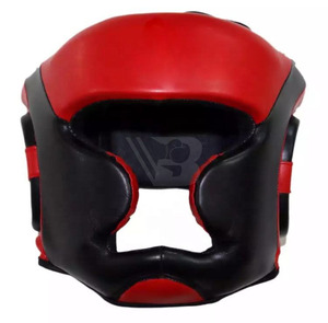 Protège-tête de boxe intégral personnalisé avec logo, équipement d'entraînement professionnel MMA en cuir de qualité supérieure, personnalisable selon les besoins individuels - Product Image 4