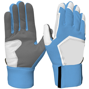 Gants de frappe de baseball personnalisés avec un magnifique design de sublimation du drapeau américain, logo bleu et noir, en cuir véritable Cabretta de haute qualité - Product Image 6