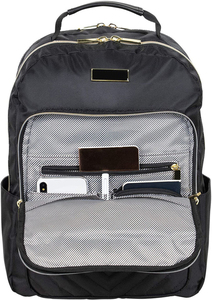 Sac à dos unisexe imperméable en nylon avec doublure, idéal pour ordinateur portable, directement de l'usine, avec poignée/sangle détachable pour l'école et les voyages, compatible OEM/ODM - Product Image 2