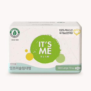 [Its Me] Serviette hygiénique ultra-longue 6 pièces en coton biologique avec couche respirante pour les règles nocturnes très absorbantes - Product Image 1