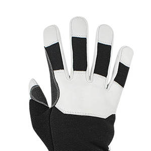 Gants de travail en cuir de vachette robustes pour hommes, gants de sécurité pour la construction industrielle avec fonction antidérapante, gants en cuir - Product Image 4