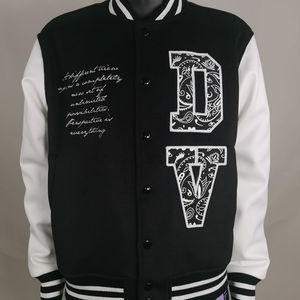 Veste universitaire pour homme de qualité supérieure, design personnalisé, manches en cuir, veste universitaire brodée, veste streetwear d'hiver - Product Image 5