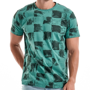 Wholesale Men Designer <b>Logo</b> Dry Manufacturer Fit Blank 100% Cotton Fleece Turtleneck Breathable Tee Custom Printing T-Shirt - Product Image 4